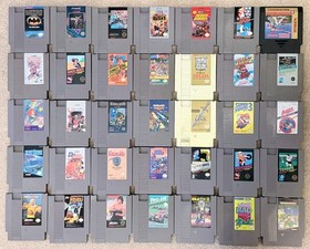 Nintendo NES Game Lot of 35 Games & Light Zapper