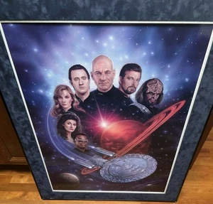 Star Trek the Next Generation  31x38 With Frame 231/1850. No GLASS on frame - Picture 1 of 6