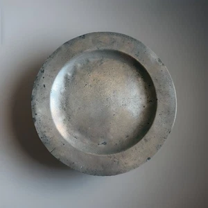 Antique English Pewter Plate, Samuel Smith, London, C1730 9.25” - Picture 1 of 6