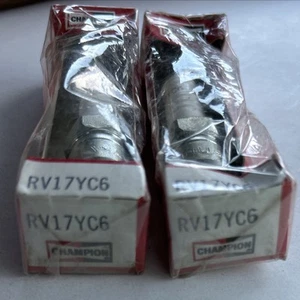 RV17YC6 Champion Spark Plugs- Qty 2 - New Old Stock - Free Shipping - RV17YC6 - Picture 1 of 7