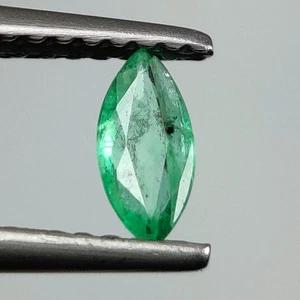 0,25 quilates - Esmeralda natural de Zambia corte marquesa gema de buen brillo - 8481 - Imagen 1 de 2