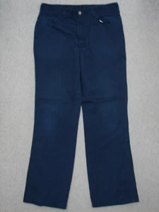 QI13405 VINTAGE 70er **DICKIES** BOOT CUT JEANS 34x32 (MSR 32"x30") DUNKELBLAU - Bild 1 von 5