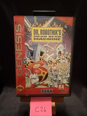 Dr. Robotnik's Mean Bean Machine Sega Genesis Game With Manual & poster! EXC! - Image 1 of 4