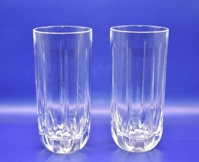 Set Of 2 Royal Doulton - Mode Design Hi-ball Glasses. Height 6" approx. - Image 1 of 4