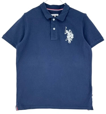 U.S. Polo Assn Camiseta Polo Casual Azul Para Hombre Talla L (14-15 Años) - Imagen 1 de 4