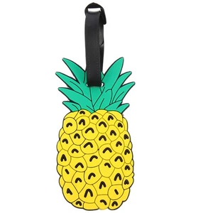 Etichetta Bagaglio da Viaggio Etichette ID Ananas Etichetta per Bagaglio Valigia (Giallo) - Foto 1 di 12
