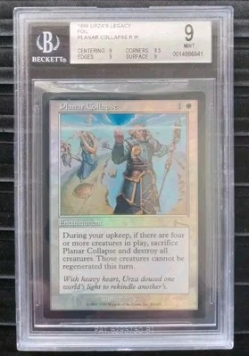 Mtg Planar Collapse. (BGS) 9 Urza's Legacy Rare Foil. [1999] - Image 1 of 2