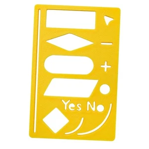Flowchart Template Stencil Tool with Process Symbols and Shapes for Office Use - Picture 1 of 10