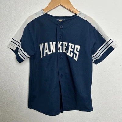 New York Yankees #21 Paul O'Neill Jersey Juvenil Pequeño Azul Manga Corta Starter Foto 1 de 4