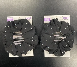 2X SCUNCI By Conair Pop Clip Black - Picture 1 of 2