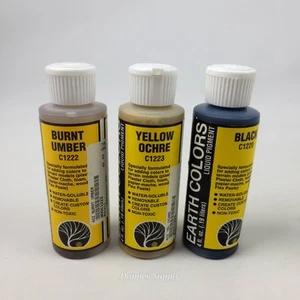 (Lot Of 3) EARTH COLORS C1220 1222 12223 4 Ounces 1999 - Picture 1 of 8