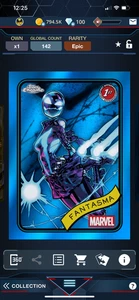 DIGITAL Topps Marvel Collect Chrome 2025 Fantasma LE Base Blue 299cc - Picture 1 of 2