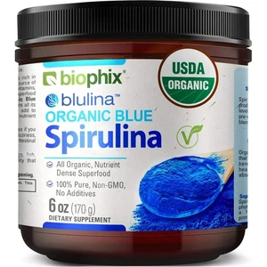 biophix Blulina Organic Blue Spirulina Powder 6 oz 170 g - Picture 1 of 9