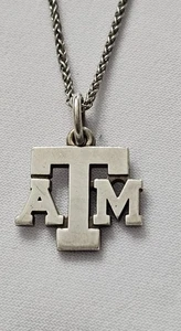 James Avery Texas A&M Sterlingsilber Anhänger mit James Avery Kette Halskette. - Bild 1 von 11