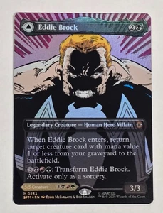 Eddie Brock (0233) (senza confini) Marvel's Spider-Man Foil quasi nuovo MTG spedizione VELOCE - Foto 1 di 12