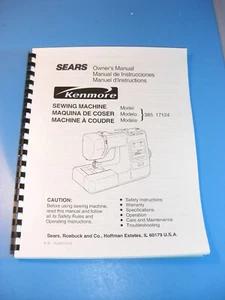Kenmore 385.17124 Sewing Machine Instruction Manual - Printed - Picture 1 of 6