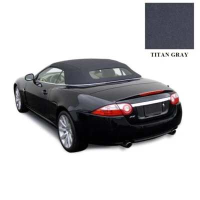 Tapa convertible Jaguar XK/XKR con vidrio térmico 2007-15 gris titanio tela alemana Foto 1 de 2