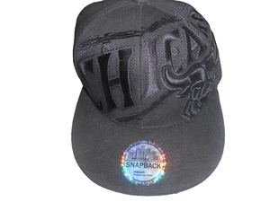 Gorra estilo profesional negra lisa Chicago Bulls talla única para todos con cierre a presión - Imagen 1 de 5