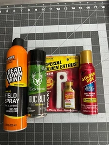 4-pack lot Buck Bomb Buc Rut Cover Scent Golden Doe Estrus Dead Down Wind Soap - Picture 1 of 5