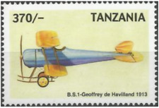 Tanzania #Mi3195 MNH 1999 B.S.1 Geoffrey de Havilland [1864b]