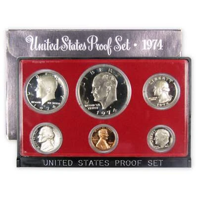 1974 Clad Proof Set U.S. Mint Original Government Packaging OGP - Image 1 of 4
