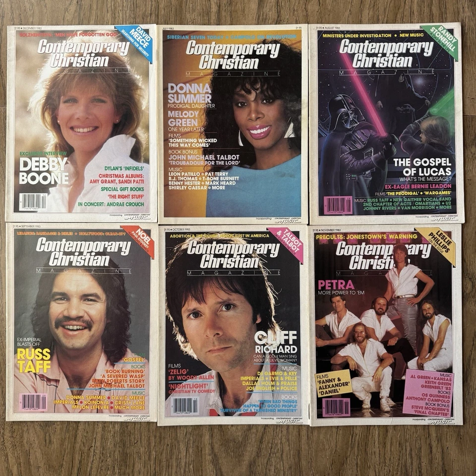 6 Issues 1983 Contemporary Christian Magazine July - Dec CCM Music George Lucas Foto 1 de 4