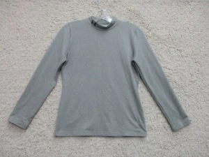 Under Armour Sweater Extra Large Youth Gray Long Sleeve High Neck Stretch Boys - Picture 1 of 9