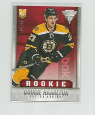 DOUGIE HAMILTON (Boston) 2013-14 PANINI TITANIUM RED ROOKIE CARD #190 & #92/99