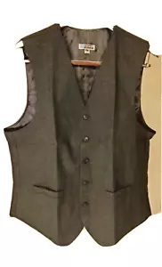Edwards Mens Single Breasted Vest - Style 4680 - Black - XL R - Polyester & Wool - Picture 1 of 7