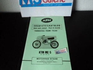 KTM MC 5 125 250 400 Ersatzteilkatalog part list Fahrgestell Chassis 1976 B2403 - Picture 1 of 3
