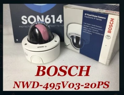 Bosch NWD-495V03-20P IP FLEXIDOME Security Color Camera W/3~9MM 12VDC/24VAC/POE - Image 1 of 4