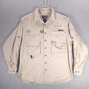 ExOfficio Travel Safari Performance Mesh Vented Hiking Fishing Shirt Mens Large - Picture 1 of 13