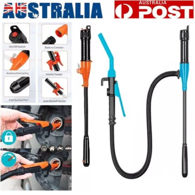 Battery Operated Electric Siphon Fuel Oil Water Petrol Liquid Transfer Pump Pipe - image 1 of 4