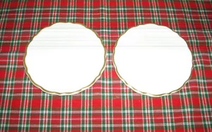 Vintage Syracuse China Restaurant Gold Rim 6 1/2" Plates ~ Set of 2 ~ - Picture 1 of 6