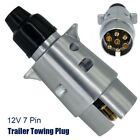 Duty Towbar Trailer Socket Connector Electric Towing Plug 12V 7Pin Adapter
