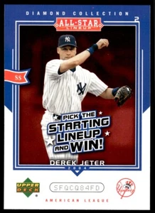 2004 Upper Deck Diamond Collection All-Star Lineup Game Cards Derek Jeter #AS-DJ - Picture 1 of 2
