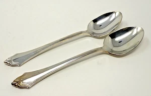 Oneida Belcourt cucchiaino placcato argento 6" - Lotto di 2 - Foto 1 di 2