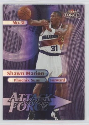 Fleer Force Attack Force Force Force Forcefield Shawn Marion #11A Rookie RC 1999-00 Foto 1 de 2