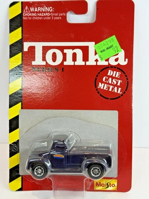 1998 Maisto Tonka Series 1 Blue Tonka Pickup Truck Die Cast Metal--FREE SHIPPING - Image 1 of 4