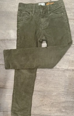Pantalones de pana color oliva J.Crew para niños - cintura ajustable talla 7 Foto 1 de 2