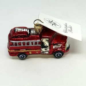 Christopher Radko "Red To The Rescue" Feuerwehr 3" Glas Weihnachtsschmuck - Bild 1 von 10