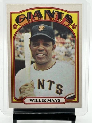 Tarjeta de colección 1972 O-Pee-Chee Willie Mays #49 Giants OPC Salón de la Fama MLB Foto 1 de 2