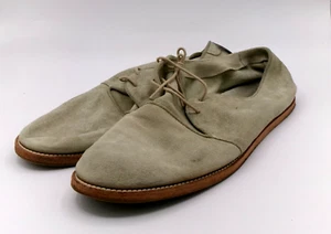 RARE Billy Reid Leather Indianola Suede Gray Made in Italy House Shoes Size 11.5 - Picture 1 of 5