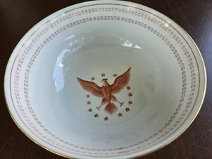 Rare Ethan Allen American Traditional Interiors Eagle & Stars 9" Serving Bowl - Picture 1 of 14