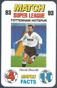 PARTIDO SUPERLIGA 1993-TOTTENHAM HOTSPUR-DAVID HOWELLS - Imagen 1 de 1