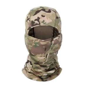 Light Forest Camouflage Military Balaclava - Green/Brown/Beige Unisex & Unisize - Picture 1 of 5
