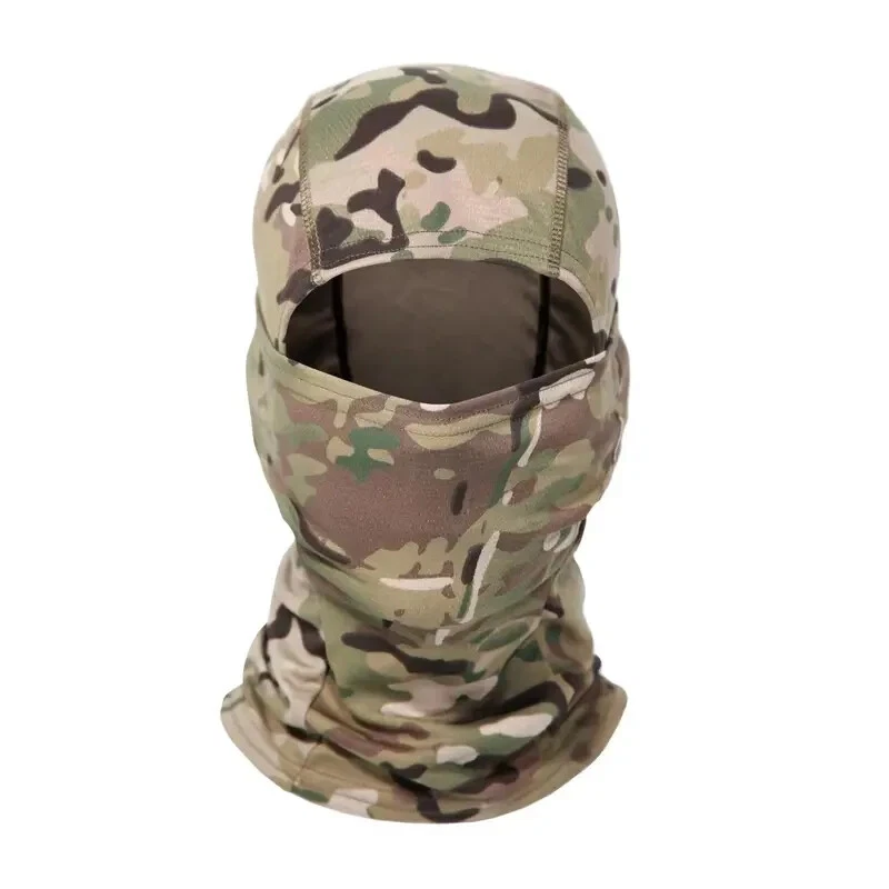 Military Balaclava Light Forest Camouflage - Green/Brown/Beige Unisex - Image 1 of 4