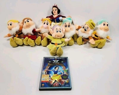 Diamond Edition Snow White & the 7 Dwarfs DVD & Plush Set & Snow White Doll NEW - Image 1 of 4