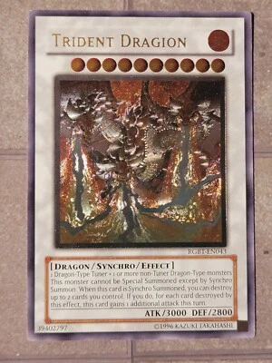 Yu-Gi-Oh! TCG Trident Dragon Ultimate Rare RGBT-EN043 Unlimited (LP) - Image 1 of 4