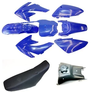 BLUE Fairing Fender Guard + Seat+ Fuel Tank CRF70 150cc PIT PRO Dirt Bike - Picture 1 of 12